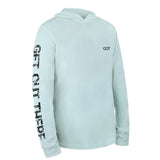 GOT® UPF 50+ Hoodie US Flag Bass - Blue