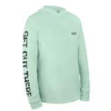 GOT® UPF 50+ Hoodie US Flag Bass - Green