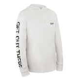 GOT® UPF 50+ Hoodie US Flag - White