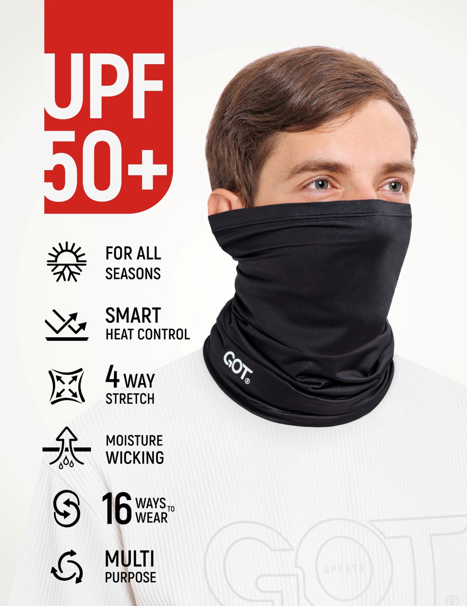 GOT® UV COOLING NECK GAITER - BLACK – GOT SPORTS