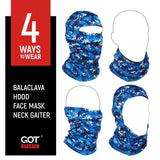 GOT® UPF 50+ Balaclava - Blue Digital Camo