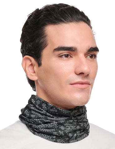 GOT® UV COOLING NECK GAITER - Black Paisley
