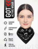 GOT® Cotton Bandana - Black Sun Flower