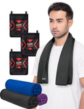 GOT® Cooling Towel (Pack of 3) - Black / Deep Blue / Purple