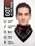 GOT® Cotton Bandana - Black Western Nature