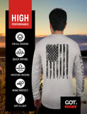 GOT® UPF 50+ American Flag - Gray