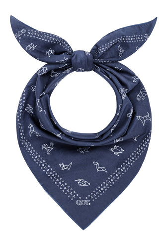 GOT® Cotton Bandana - Navy Origami