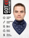 GOT® Cotton Bandana - Navy Origami