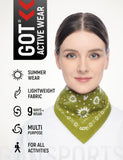 GOT® Cotton Bandana - Olive Sun Flower
