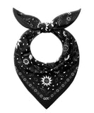 GOT® Cotton Bandana - Black Sun Flower